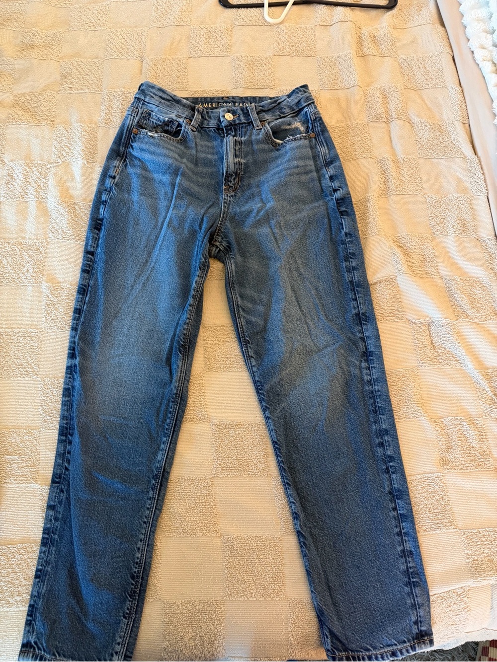American Eagle Outfitters Straight Leg Jeans in Blue Wash
